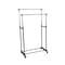Simplify Double Tier Adjustable Height Rolling Garment Rack 27111 - alternate 5